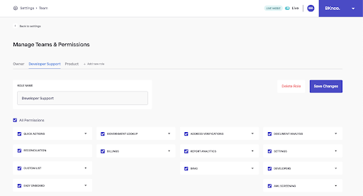 Roles & Permissions