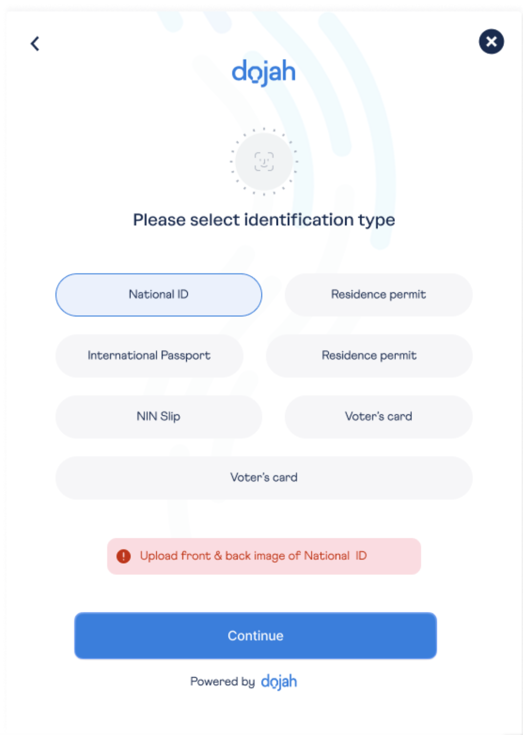 Government ID Upload