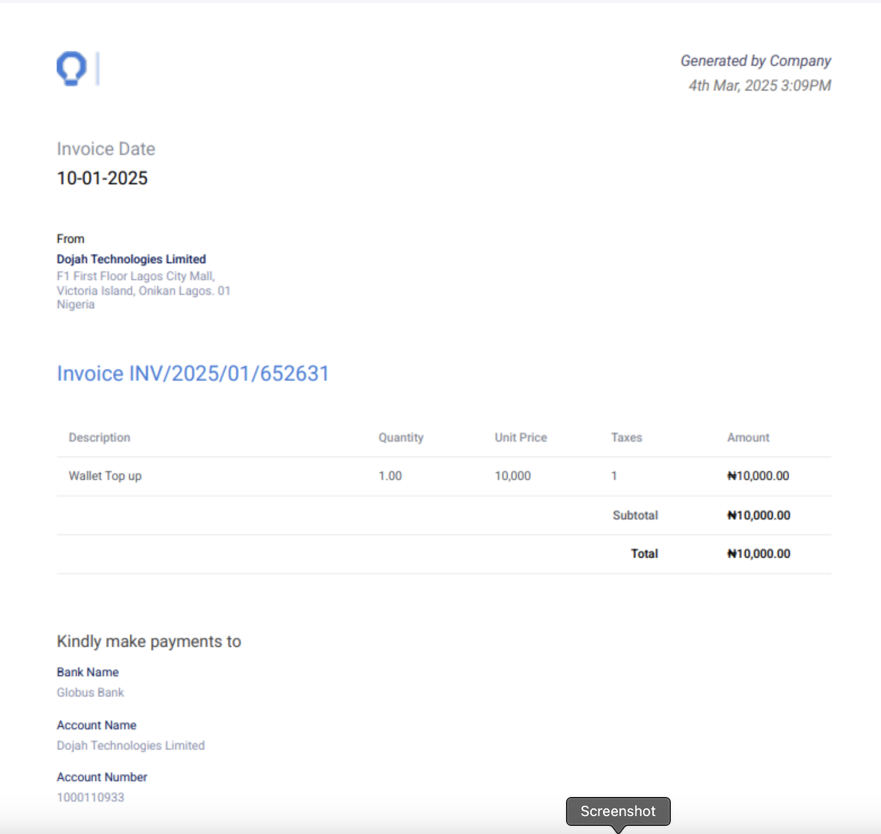 Invoice